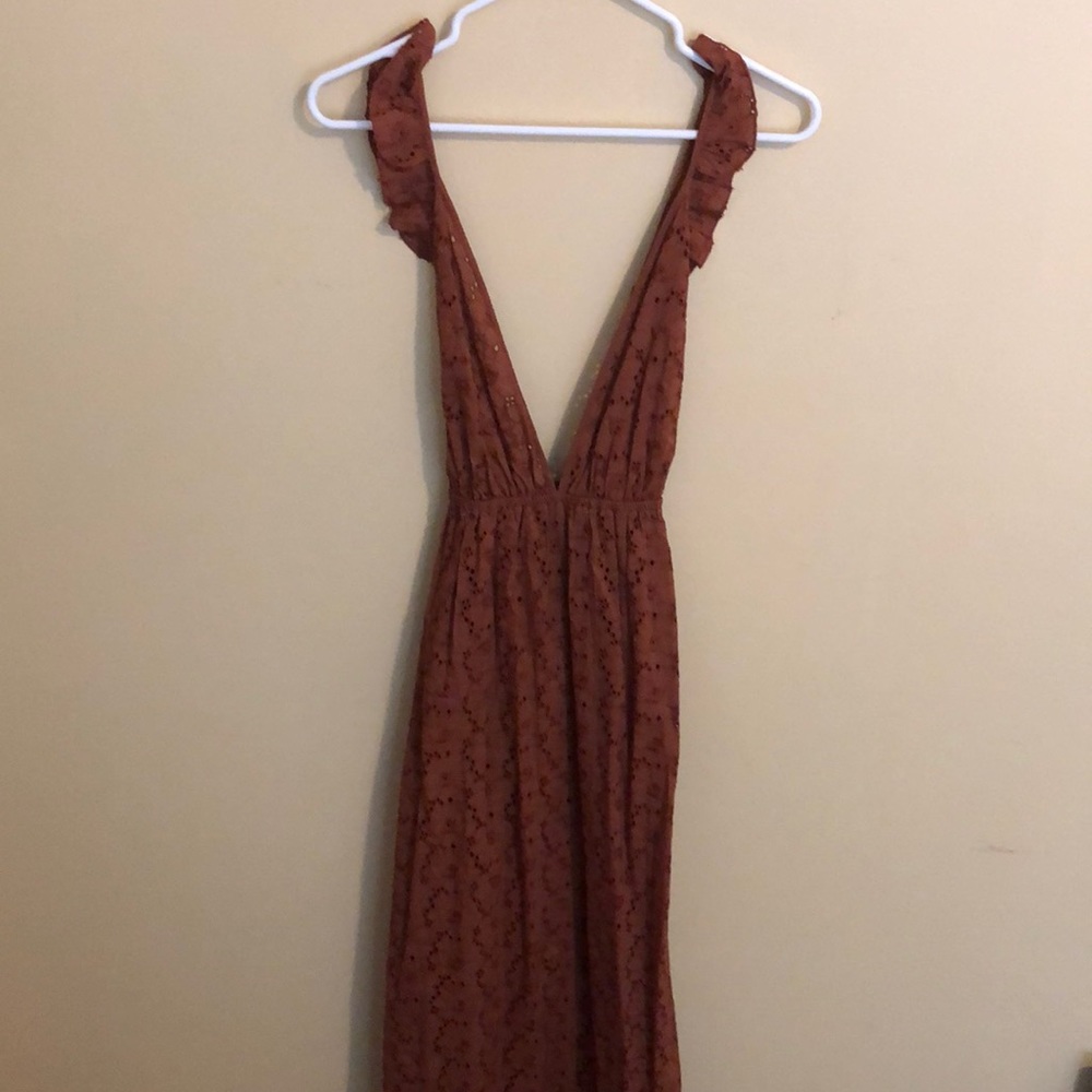 ASOS maxi dress with ruffle straps